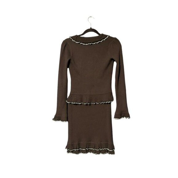 Betsey Johnson Y2K Mini Skirt Cardigan Set - Picture 2 of 10